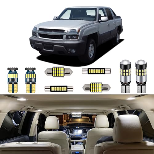 Kit de 20 luces LED interiores blancas para Chevrolet Chevy Avalanche miniatura 1