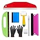 Ewrap Komplettes Tapeten-Werkzeug-Set – All-in-One-Set mit 30 cm Messlineal, 27 cm Tapetenpinsel, Rakel, Nahtrolle und Sicherheitshandschuhen für professionelle Installation, DIY-Heimdekor-Werkzeuge