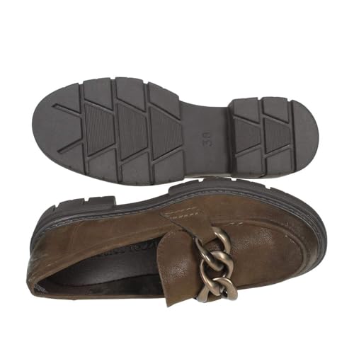 Image of MARCO TOZZI Women's Elegant Vegan Loafer with Heel