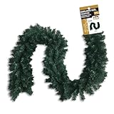Guirlande de Noël géante en Sapin Artificiel 275cm   300 Branches   Déco intérieure et extérieure