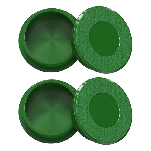 Image of KINGTOP Golf Hole Cup Covers for Standard 4.25 in Cups | Standard 4.25 in fit, grass-green surface, debris protection, rain blocking, backyard putting greens, practice holes
