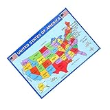 Vielseitig: verwendung für klassenzimmer, schlafzimmer und büros, bietet ein pädagogisches und dekoratives element, großes amerika-kartenposter für die wand, großes amerika-poster