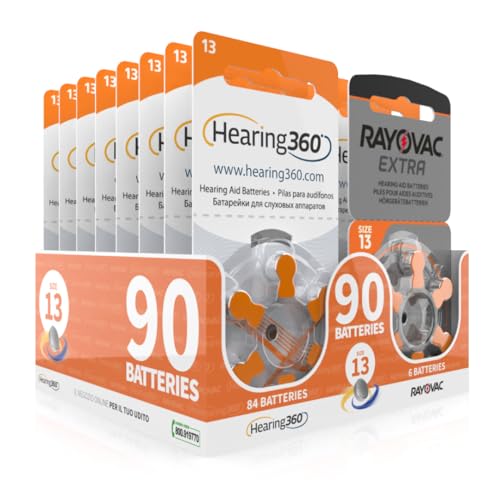 Hearing360 Batterie per apparecchi acustici Rayovac Extra e Hearing360 misura 13 arancioni (15 blister arancioni)