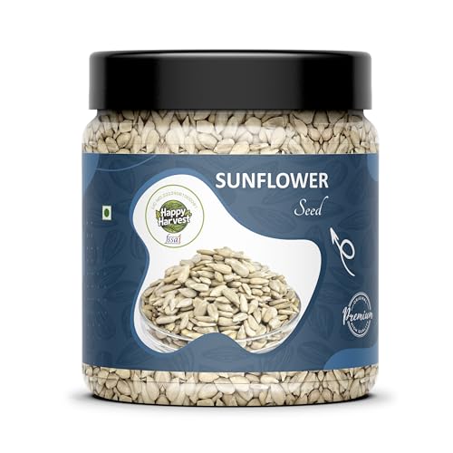HAPPY HARVEST Sunflower Seeds 500gm High in Fibre Source of Iron