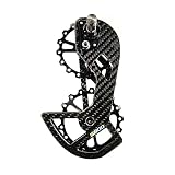 Lightweight Carbon Fiber Road Bicycle Bike Rear Derailleur Pulley Wheel System Compatible Shimano/sram, use 13T 17T Pulley (5800)