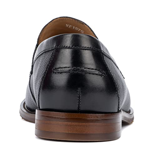 Vintage Foundry Albio Men's Loafers, Slip On, Almond Toe, 100% Rubber Outsole; Size 10 Black #TOP5