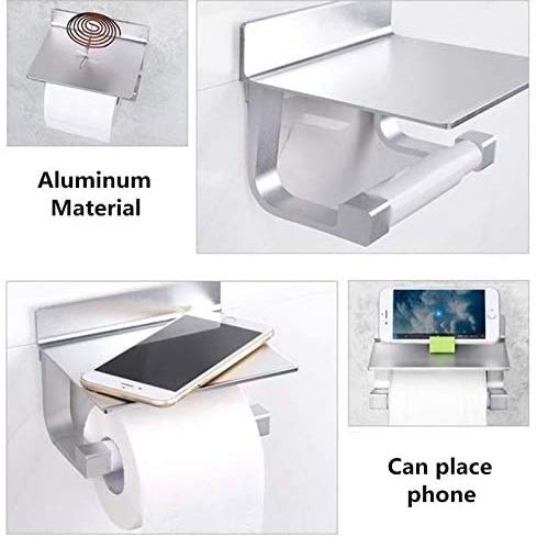 Rollo de papel higiénico siempre a mano en este portarrollos de aluminio 7