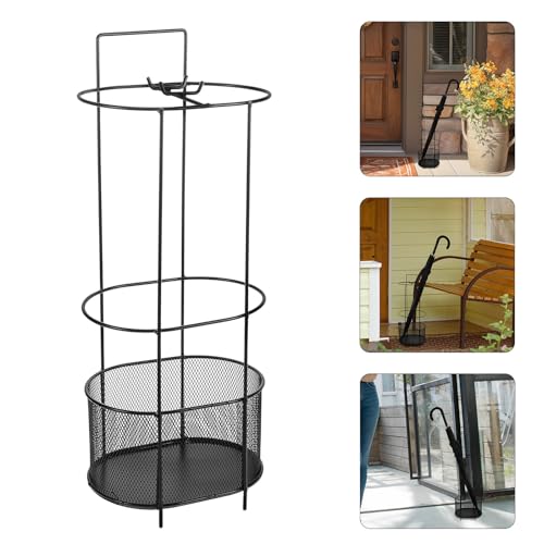 Porte-parapluies avec support stable et bac récupérateur