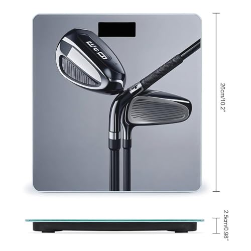 Báscula digital Golf Club vidrio templado con pantalla LCD miniatura 2