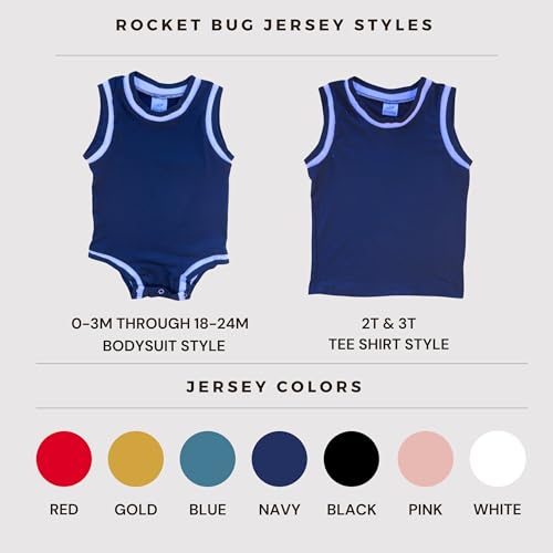 Custom Sleeveless Basketball Sport Jersey for Babies Personalized with Name & Number, Back ONLY2