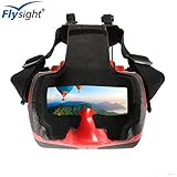 【Heat Dissipation with Dual Built-in Fans】Dual built-in fans keep good cooling:one for HDMI DVR function of the goggles,the other one  for no more fogging up for the LCD screen and it is easily operated by power on/off button;No feeling of stress on your nose or eyes. you can wear glasses to use the goggles.