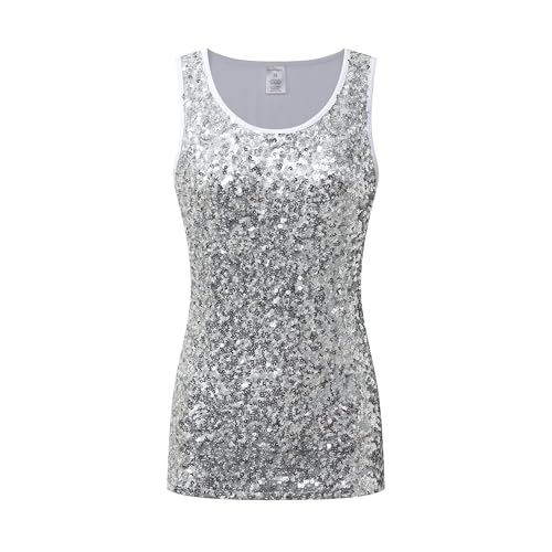 OThread & Co. Women's Glitter Sequin Tank Top...