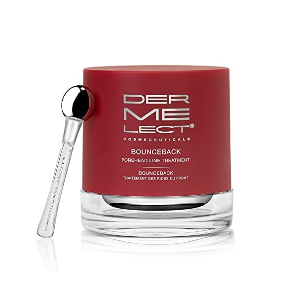 Dermelect Bounceback Forehead Line Treatment- With Anti-Aging Peptides to Smooth, Blur and Target Fine Lines & Wrinkles, 11 Lines, Frown Lines, Expression Lines, Facial Creases 1 oz