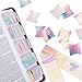 Rainbow Gold Foil Lettering Bible Tabs,Gradient Color Bible Index Tabs with Gilded Cover,75 Tabs Bible Study Supplies,Tabs with Chapter Titles and Summaries,Waterproof Laminated Tabs (Rainbow)