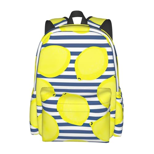 Sac à dos d'école citron élégant pour une rentrée joyeuse - 2