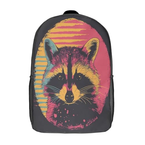 Sac à dos imprimé manga Raccoon, le cadeau idéal enfant