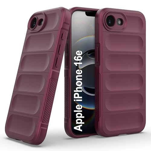 Image of Zapcase Back Case Cover for iPhone 16e | Compatible for iPhone 16e Back Cover | Liquid Silicon Magic Case with Camera Protection | Plum