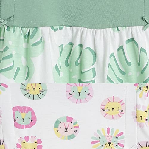 Image of miniklub Girls Pack of 2 Conversational Printed Cotton Fit & Flare Dresses