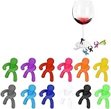 marcadores de copas el corte ingles 【Divertida forma humana】: diseño innovador y personalizado, los marcadores copas de vino hacen impresiones memorables en cualquier evento.