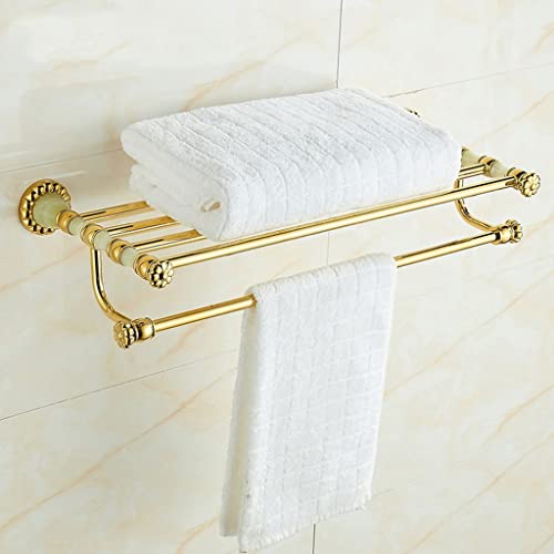 Porte-serviettes en jade naturel pour une salle de bain zen