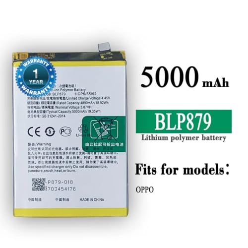 Image of Original BLP879 Battery for Oppo A96 5000mAH Battery with 1 Year Warranty** (N127)