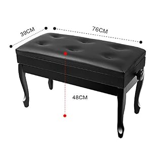 TEmkin Tabouret de Piano, Banc de Piano Confortable pour Deux Personnes, avec Compartiment de Rangement de Grande capacité, Robuste et Durable, Hauteur réglable de 10 cm - Les Beatles, Paul McCartney, John Lennon, RIngo Starr, George Harrison TEmkin Tabouret de Piano, Banc de Piano Confortable pour Deux Personnes, avec Compartiment de Rangement de Grande capacité, Robuste et Durable, Hauteur réglable de 10 cm – Image 5