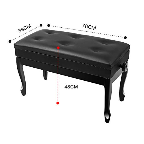 TEmkin Tabouret de Piano, Banc de Piano Confortable pour Deux Personnes, avec Compartiment de Rangement de Grande capacité, Robuste et Durable, Hauteur réglable de 10 cm - Les Beatles, Paul McCartney, John Lennon, RIngo Starr, George Harrison TEmkin Tabouret de Piano, Banc de Piano Confortable pour Deux Personnes, avec Compartiment de Rangement de Grande capacité, Robuste et Durable, Hauteur réglable de 10 cm – Image 6