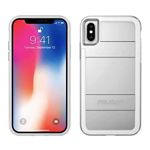 Pelican Protector Phone Case for iPhone X (Metallic Silver)