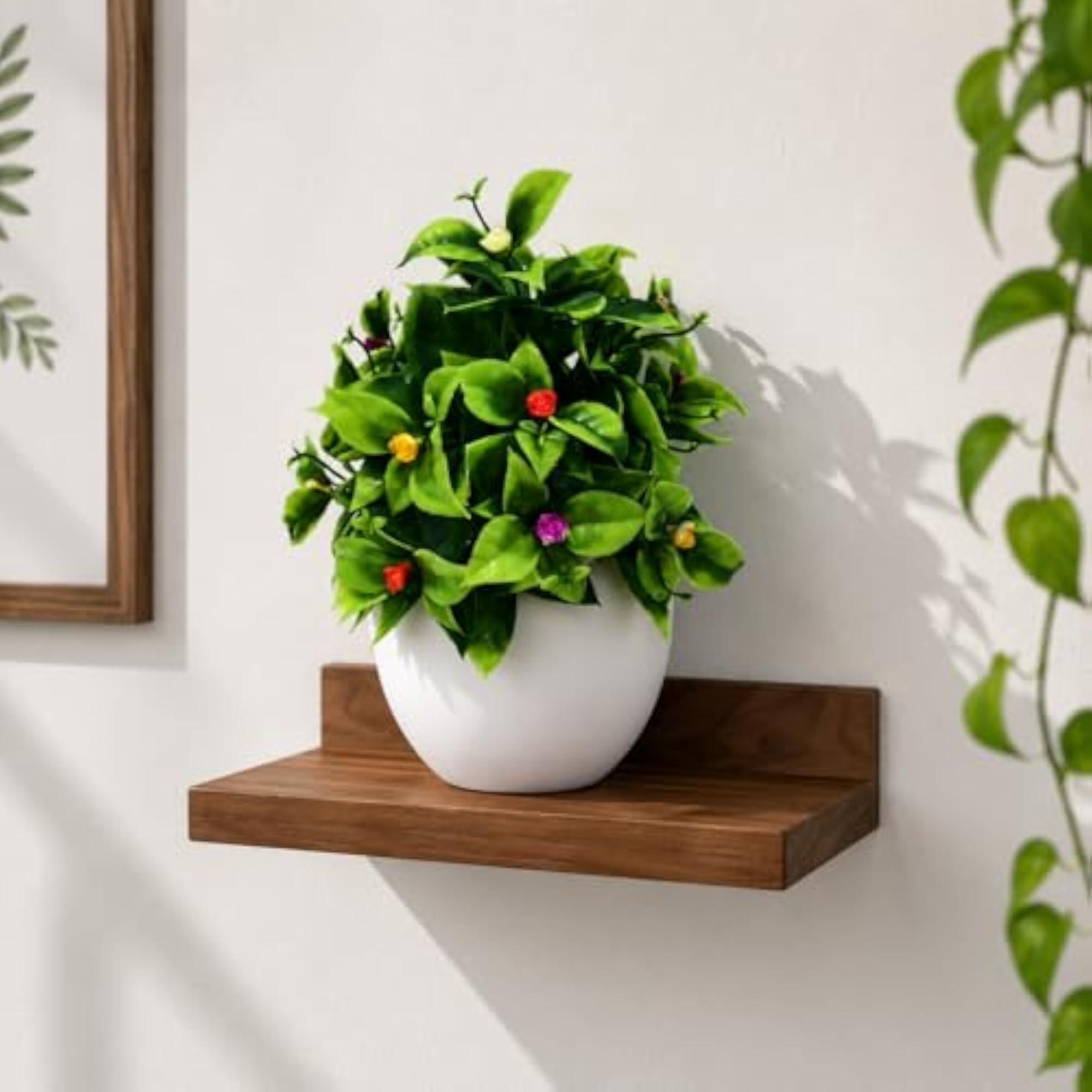 Artificial Plant with White Pot