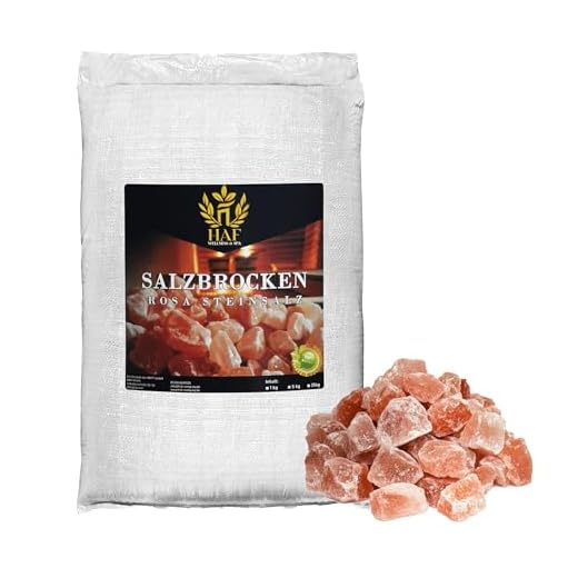 HAF® Rosa Salzbrocken 25 kg | Grobe Steinsalz Brocken ohne Zusätze und naturbelassen aus der Salt Range in Pakistan | Salzsteine | Solebrocken | Größe: 2-5 cm | Menge: 1 x 25 kg im Sack