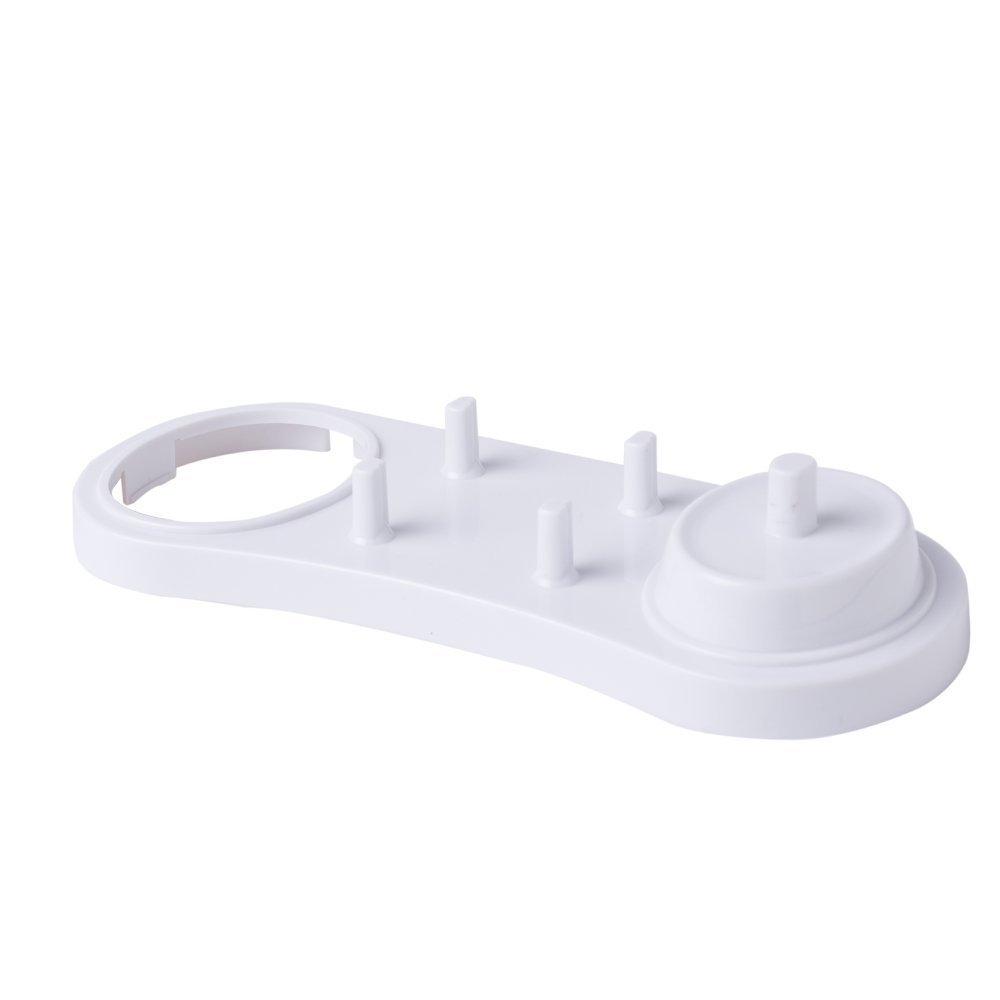 White Hard Plastic Single Charger Stand for Braun Oral B Electric Toothbrush Replacment Charger (Model 3757) by Kadior (White 2)
