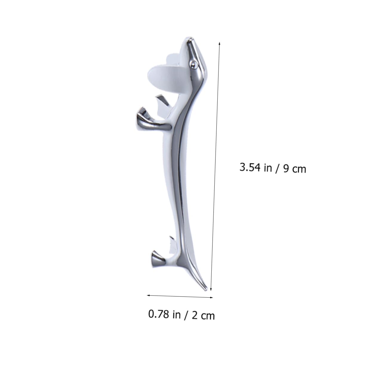 Repose-Baguettes, Supports pour Baguettes de Restaurant, Lot de 4, argenté, 9 x 2 x 2,5 cm