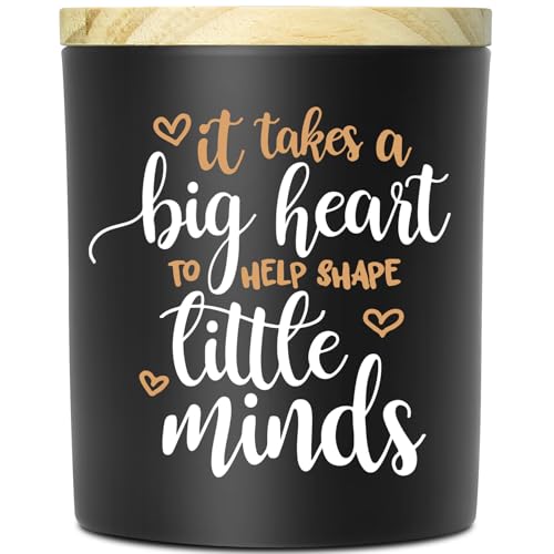 Nialnant It Takes A Big Heart Scented Candle Gifts - Inspirational Teacher Appreciation Gifts, Retirement Gift for Women, Grandma, Coworker, Boss