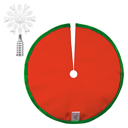 Hallmark Keepsake Miniature 2021, Disney Mickey Mouse Tree Topper And Plastic, Christmas Tree Skirt Set, Mini #TOP1