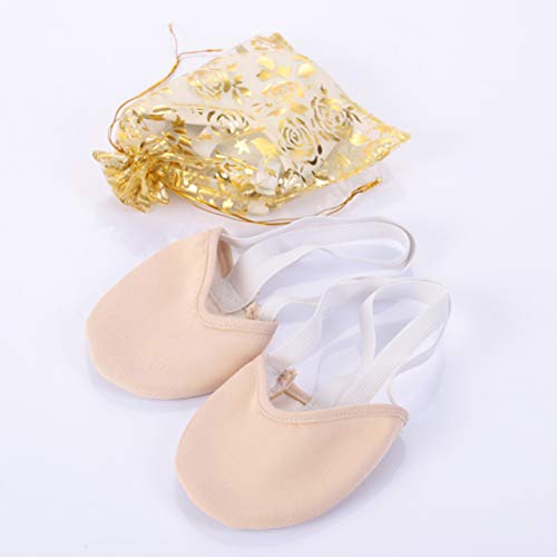 Sapatilha de balé Artibetter Dance meia sola contemporânea para mulheres meninas tamanho 33-35 (cor