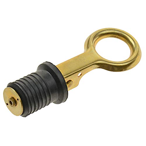 T-H Marine BE-PL-54842-DP Snap Drain Plug, Brass - Thumbnail 2