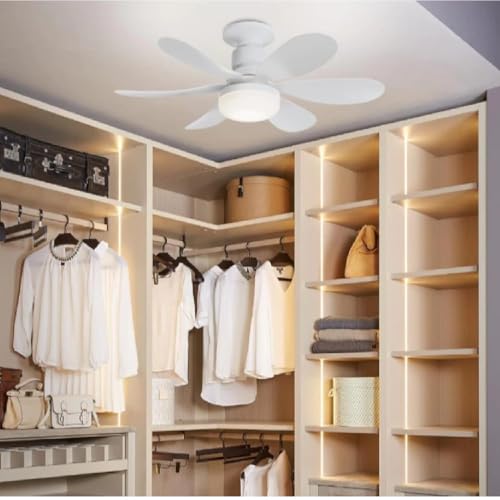 Ventilador de Teto com LED Lâmpada E27 Com Controle Remoto Bivolt Luminária Economica de Energia 6 l