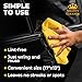 Premium 2pk Mini +1 Free Shammy Cloth for Car Drying - 17”x13” - Super Absorbent Chamois Towel for Car - Scratch-Free, Reusable & Soft