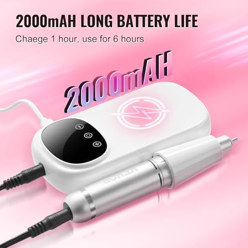 Taladro Eléctrico Portátil Recargable para Uñas miniatura 3