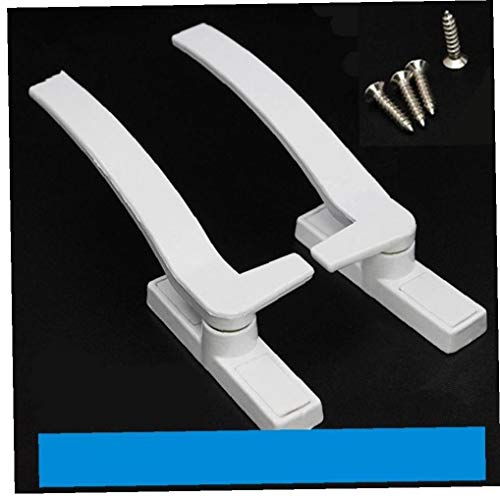 Hotaden Remplacement des fenêtres Blanc Poignées Gauche et Droite en Alliage de Zinc Poignée de fenêtre Porte