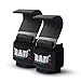 RAD Heavy Duty Weightlifting Hooks Wrist Support Straps Power Gripper Chin Up Dip (Black)
