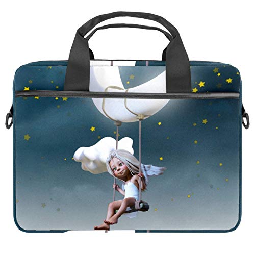 Protector para laptop de 14 pulgadas contra arañazos con diseño de luna multicolor
