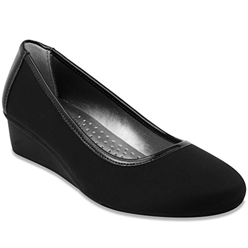 LONDON FOG Chester Neoprene Dress Shoe Black/Neoprene 7.5