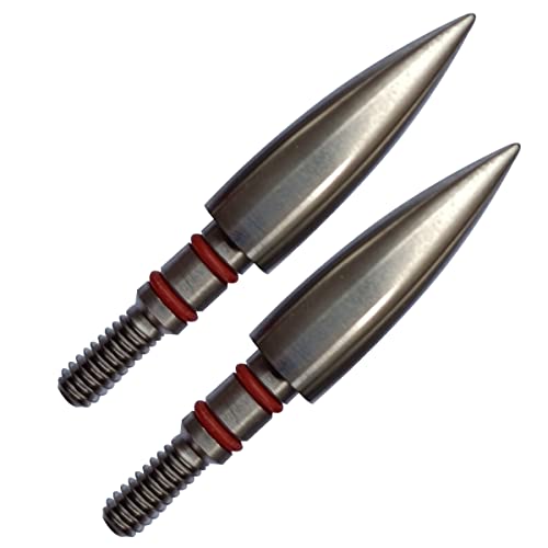150 Grains Field Points,Stainless Steel Archery Field Points Screw in Archery Field Tips(12 Pack) (5/16″ 150 Grains)