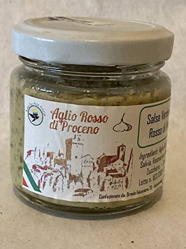 Salsa Verde di Aglio Rosso di Proceno - 2 conf. (2 vasetti) - Lazio - Italia