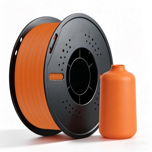 Image of Kingroon Matte PLA Filament 1.75mm 3D Printer Filament Matte Filament 1kg Dimensional Accuracy + /- 0.02 mm (Matte Orange)