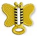 Malarkey Kids Bee Tooth Brush Teether for Babies (0-6 Months) â€“ Soothe and Stimulate - Encourage Oral Hygiene with Sensory Satisfaction â€“ BPA-Free, Food-Grade Silicone â€“ Easy to Clean and Hold