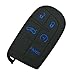 Coolbestda Silicone 5 Buttons Smart Key Fob Remote Cover Case Keyless Entry Protector Jacket Holder for Jeep Grand Cherokee Dodge Challenger Charger Dart Durango Journey Chrysler 300