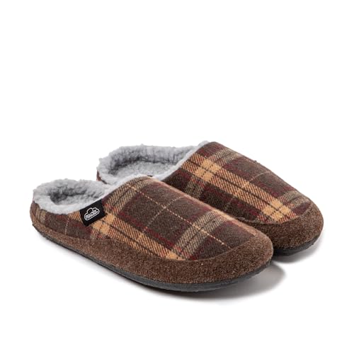 NUVOLA. Men's Women's Slippers Non-Slip Warm Cushioned Comfortable Brown - EU 38