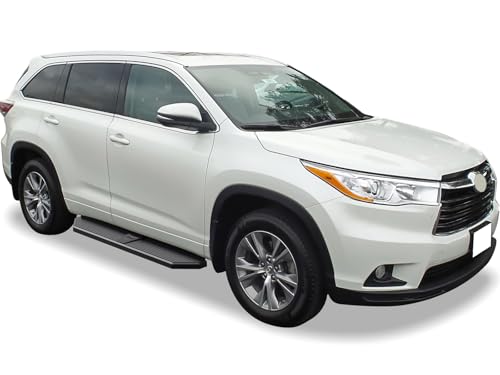 Estribos Laterales de Acero Negro para Toyota Highlander 2014-2019 miniatura 2